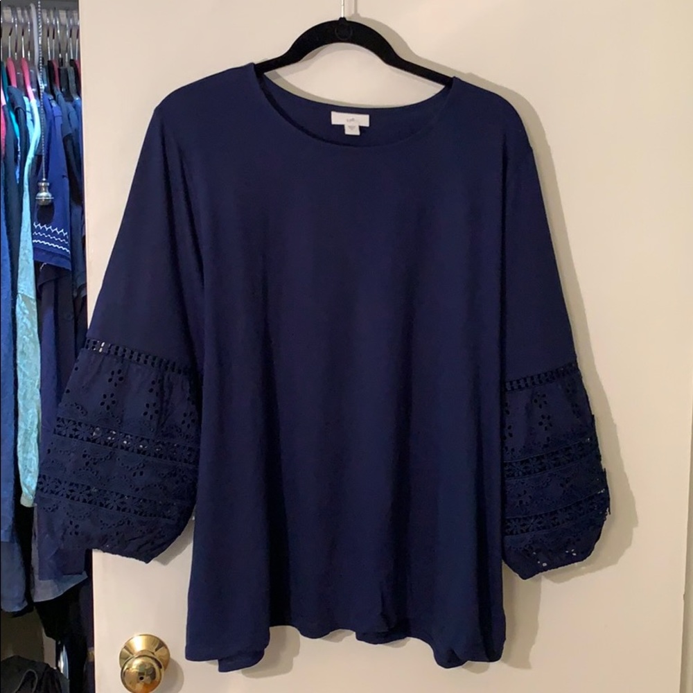 J Jill 3/4 sleeve top